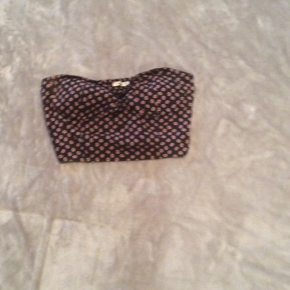 Crop top, elastic back, size M